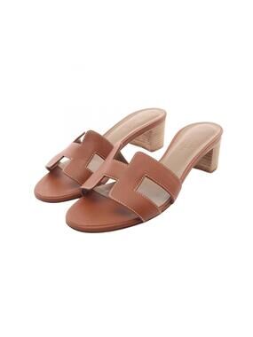 Hermes Oasis Mule Heeled Sandal Shoes #339425H58B
